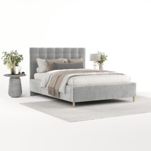 wohnli-moebel-suche-800001270160-1 POLSTERBETT Soma 120/200 cm Hellgrau im Lotta Stoff Textil AltaBeds Möbel > Betten > Polsterbetten Grau