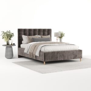 wohnli-moebel-suche-800001270168-1 POLSTERBETT Soma 180/200 cm Braun im Lotta Stoff Textil AltaBeds Möbel > Betten > Polsterbetten Braun