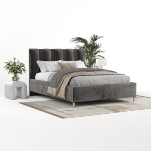wohnli-moebel-suche-800001270173-1 POLSTERBETT Loom 160/200 cm Anthrazit im Lotta Stoff Textil AltaBeds Möbel > Betten > Polsterbetten Anthrazit