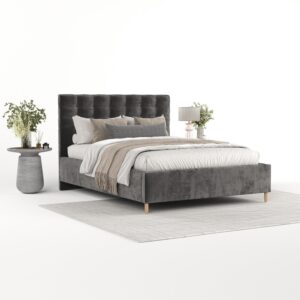 wohnli-moebel-suche-800001270180-1 POLSTERBETT Soma 140/200 cm Anthrazit im Lotta Stoff Textil AltaBeds Möbel > Betten > Polsterbetten Anthrazit