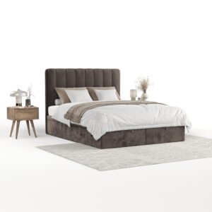 wohnli-moebel-suche-800001270222 Wohnli Möbelsuche - POLSTERBETT Vienna mit Stauraum 160/200 cm Braun im Lotta Stoff