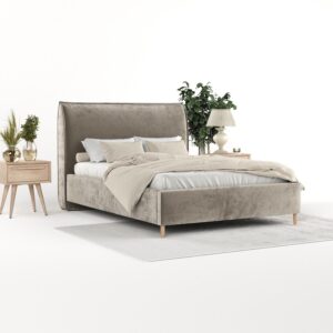 wohnli-moebel-suche-800001270234-1 POLSTERBETT Mira 180/200 cm Beige im Lotta Stoff Textil AltaBeds Möbel > Betten > Polsterbetten Beige