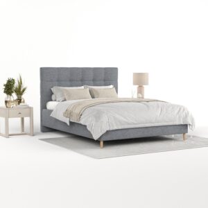 wohnli-moebel-suche-800001270254-1 POLSTERBETT Cora 180/200 cm Grau im Neve Stoff Textil AltaBeds Möbel > Betten > Polsterbetten Grau