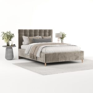 POLSTERBETT Soma 140/200 cm Beige im Lotta Stoff Textil AltaBeds Möbel > Betten > Polsterbetten Beige