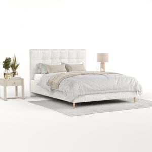 wohnli-moebel-suche-800001270290-1 POLSTERBETT Cora 180/200 cm Creme im Neve Stoff Textil AltaBeds Möbel > Betten > Polsterbetten Weiß