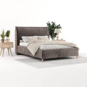 wohnli-moebel-suche-800001270308-1 POLSTERBETT Mira 160/200 cm Braun im Lotta Stoff Textil AltaBeds Möbel > Betten > Polsterbetten Braun