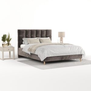 wohnli-moebel-suche-800001270366-1 POLSTERBETT Cora 180/200 cm Braun im Lotta Stoff Textil AltaBeds Möbel > Betten > Polsterbetten Braun