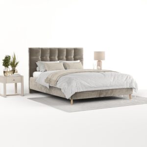 wohnli-moebel-suche-800001270394-1 POLSTERBETT Cora 120/200 cm Beige im Lotta Stoff Textil AltaBeds Möbel > Betten > Polsterbetten Beige