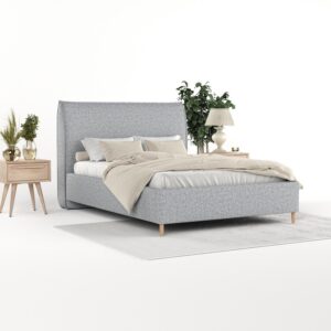 wohnli-moebel-suche-800001270429-1 POLSTERBETT Mira 180/200 cm Grau im Riva Stoff Textil AltaBeds Möbel > Betten > Polsterbetten Grau