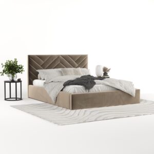 wohnli-moebel-suche-800001270435-1 POLSTERBETT Arco 140/200 cm Taupe im Paros Stoff Textil AltaBeds Möbel > Betten > Polsterbetten Taupe