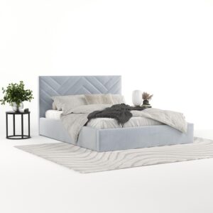wohnli-moebel-suche-800001270445-1 POLSTERBETT Arco 180/200 cm Hellgrau im Paros Stoff Textil AltaBeds Möbel > Betten > Polsterbetten Grau