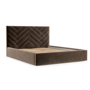 wohnli-moebel-suche-800001270457 Wohnli Möbelsuche - POLSTERBETT Arco 180/200 cm Braun im Paros Stoff