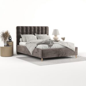 wohnli-moebel-suche-800001270462-1 POLSTERBETT Paloma 140/200 cm Braun im Lotta Stoff Textil AltaBeds Möbel > Betten > Polsterbetten Braun