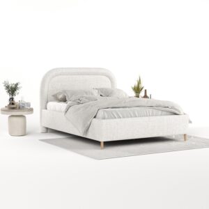 wohnli-moebel-suche-800001270523-1 POLSTERBETT Zoya 120/200 cm Creme im Neve Stoff Textil AltaBeds Möbel > Betten > Polsterbetten Weiß