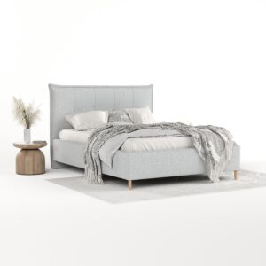 wohnli-moebel-suche-800001270531-1 POLSTERBETT Plaza 160/200 cm Hellgrau im Riva Stoff Textil AltaBeds Möbel > Betten > Polsterbetten Grau