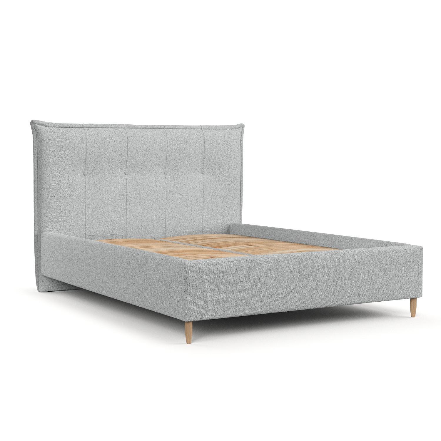 wohnli-moebel-suche-800001270534 Wohnli Möbelsuche - POLSTERBETT Plaza 180/200 cm Hellgrau im Riva Stoff