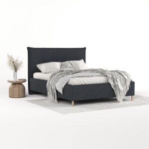 wohnli-moebel-suche-800001270578-1 POLSTERBETT Plaza 160/200 cm Anthrazit im Riva Stoff Textil AltaBeds Möbel > Betten > Polsterbetten Anthrazit