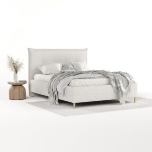 wohnli-moebel-suche-800001270585-1 POLSTERBETT Plaza 160/200 cm Hellbeige im Riva Stoff Textil AltaBeds Möbel > Betten > Polsterbetten Beige