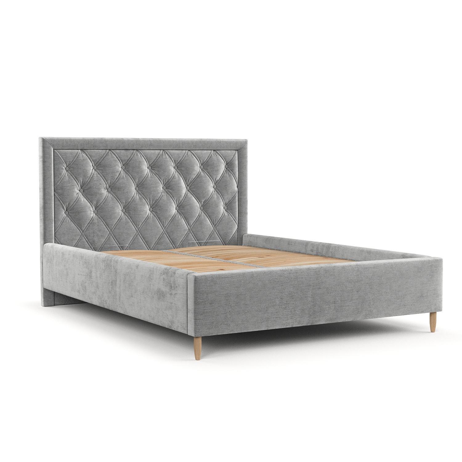 wohnli-moebel-suche-800001270649 Wohnli Möbelsuche - POLSTERBETT Lido 120/200 cm Hellgrau im Lotta Stoff