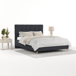 wohnli-moebel-suche-800001270654-1 POLSTERBETT Cora 120/200 cm Anthrazit im Riva Stoff Textil AltaBeds Möbel > Betten > Polsterbetten Anthrazit