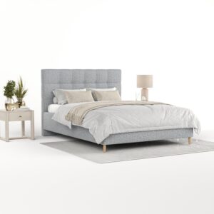 wohnli-moebel-suche-800001270659-1 POLSTERBETT Cora 160/200 cm Grau im Riva Stoff Textil AltaBeds Möbel > Betten > Polsterbetten Grau