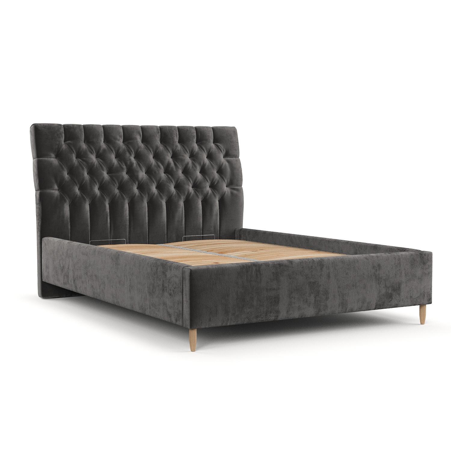 wohnli-moebel-suche-800001270682 Wohnli Möbelsuche - POLSTERBETT Lira 180/200 cm Anthrazit im Lotta Stoff