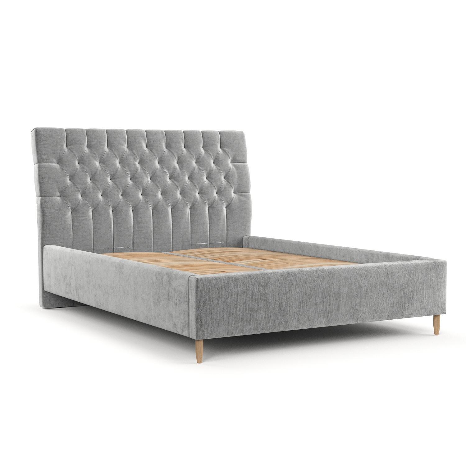 wohnli-moebel-suche-800001270683 Wohnli Möbelsuche - POLSTERBETT Lira 120/200 cm Hellgrau im Lotta Stoff