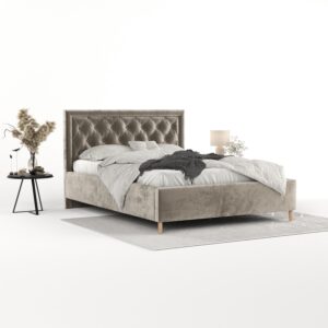 POLSTERBETT Lido 120/200 cm Beige im Lotta Stoff Textil AltaBeds Möbel > Betten > Polsterbetten Beige