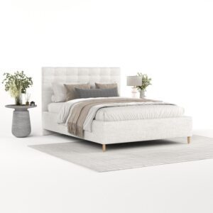 wohnli-moebel-suche-800001270754-1 POLSTERBETT Soma 180/200 cm Creme im Neve Stoff Textil AltaBeds Möbel > Betten > Polsterbetten Weiß
