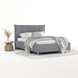 wohnli-moebel-suche-800001270868-1 POLSTERBETT Plaza 160/200 cm Grau im Neve Stoff Textil AltaBeds Möbel > Betten > Polsterbetten Grau