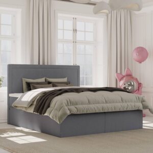 BOXBETT Jodan 140/200 cm Anthrazit im Baloo Stoff Textil AltaBeds Möbel > Betten > Boxspringbetten Anthrazit