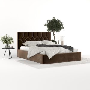 wohnli-moebel-suche-800001270890-1 POLSTERBETT Brisa 180/200 cm Braun im Kronos Stoff Textil AltaBeds Möbel > Betten > Polsterbetten Braun