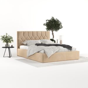 wohnli-moebel-suche-800001270905-1 POLSTERBETT Brisa 160/200 cm Beige im Kronos Stoff Textil AltaBeds Möbel > Betten > Polsterbetten Beige