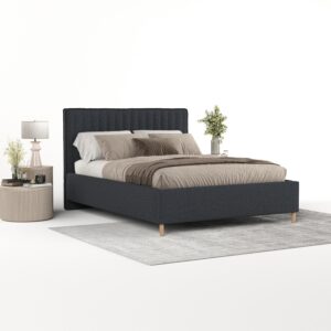 wohnli-moebel-suche-800001270972-1 POLSTERBETT Aria 120/200 cm Anthrazit im Riva Stoff Textil AltaBeds Möbel > Betten > Polsterbetten Anthrazit