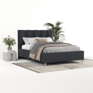 POLSTERBETT Loom 140/200 cm Anthrazit im Riva Stoff Textil AltaBeds Möbel > Betten > Polsterbetten Anthrazit