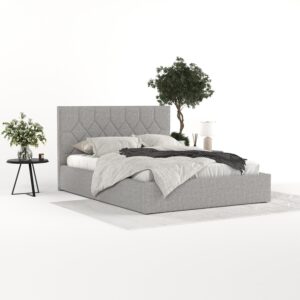 wohnli-moebel-suche-800001271057-1 POLSTERBETT Brisa 180/200 cm Hellgrau im Inari Stoff Textil AltaBeds Möbel > Betten > Polsterbetten Grau