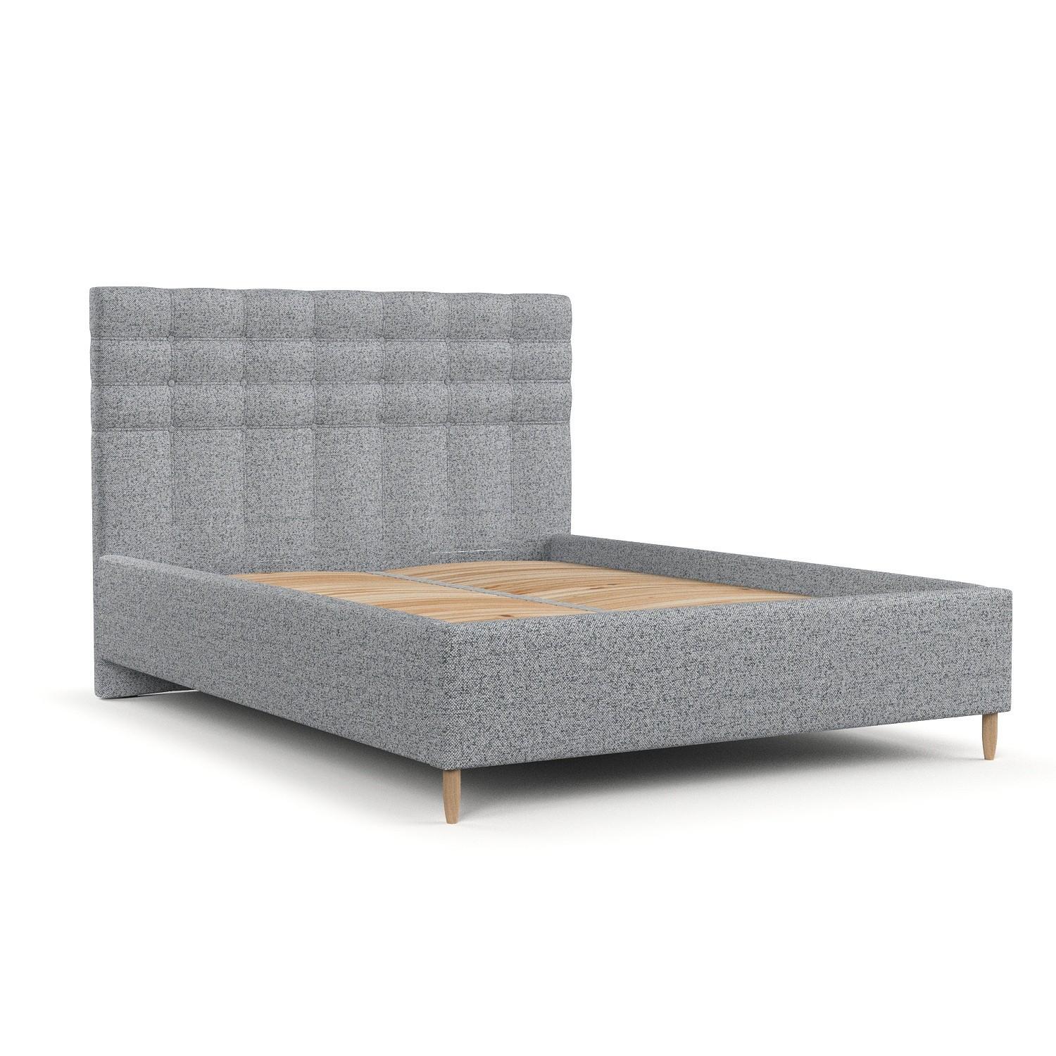 wohnli-moebel-suche-800001271072 Wohnli Möbelsuche - POLSTERBETT Soma 140/200 cm Grau im Riva Stoff