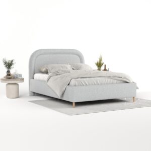 POLSTERBETT Zoya 120/200 cm Hellgrau im Riva Stoff Textil AltaBeds Möbel > Betten > Polsterbetten Grau