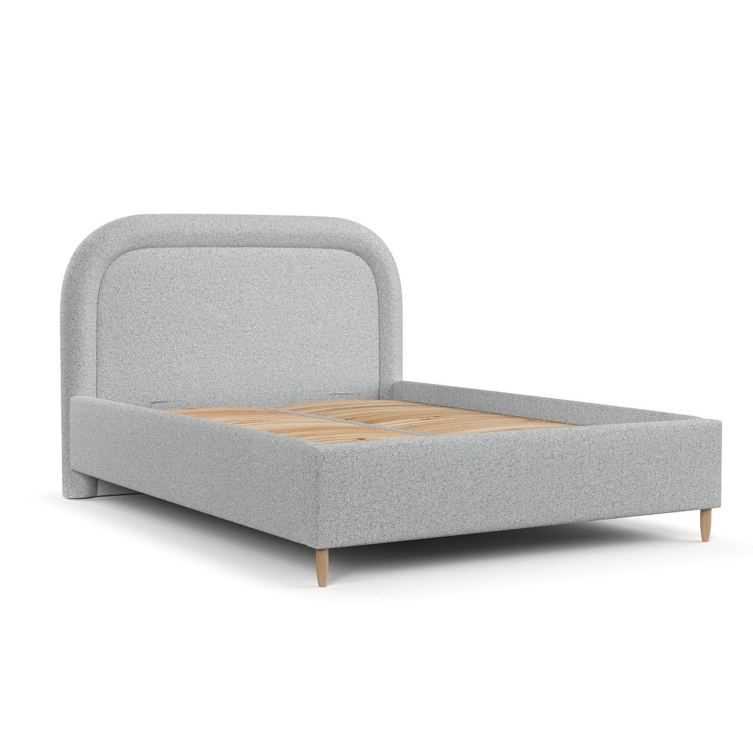 wohnli-moebel-suche-800001271105 Wohnli Möbelsuche - POLSTERBETT Zoya 120/200 cm Hellgrau im Riva Stoff