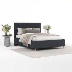 wohnli-moebel-suche-800001271122-1 POLSTERBETT Soma 140/200 cm Anthrazit im Riva Stoff Textil AltaBeds Möbel > Betten > Polsterbetten Anthrazit