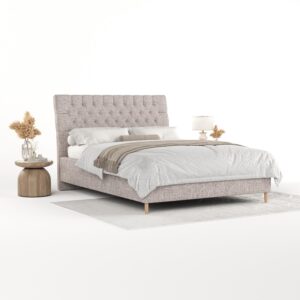 wohnli-moebel-suche-800001271154-1 POLSTERBETT Lira 160/200 cm Beige im Neve Stoff Textil AltaBeds Möbel > Betten > Polsterbetten Beige