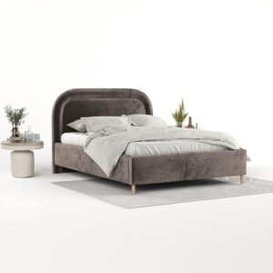 wohnli-moebel-suche-800001271277-1 POLSTERBETT Zoya 120/200 cm Braun im Lotta Stoff Textil AltaBeds Möbel > Betten > Polsterbetten Braun