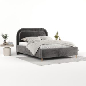 wohnli-moebel-suche-800001271322-1 POLSTERBETT Zoya 140/200 cm Anthrazit im Lotta Stoff Textil AltaBeds Möbel > Betten > Polsterbetten Anthrazit