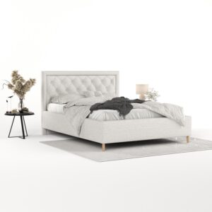 POLSTERBETT Lido 120/200 cm Hellbeige im Riva Stoff Textil AltaBeds Möbel > Betten > Polsterbetten Beige