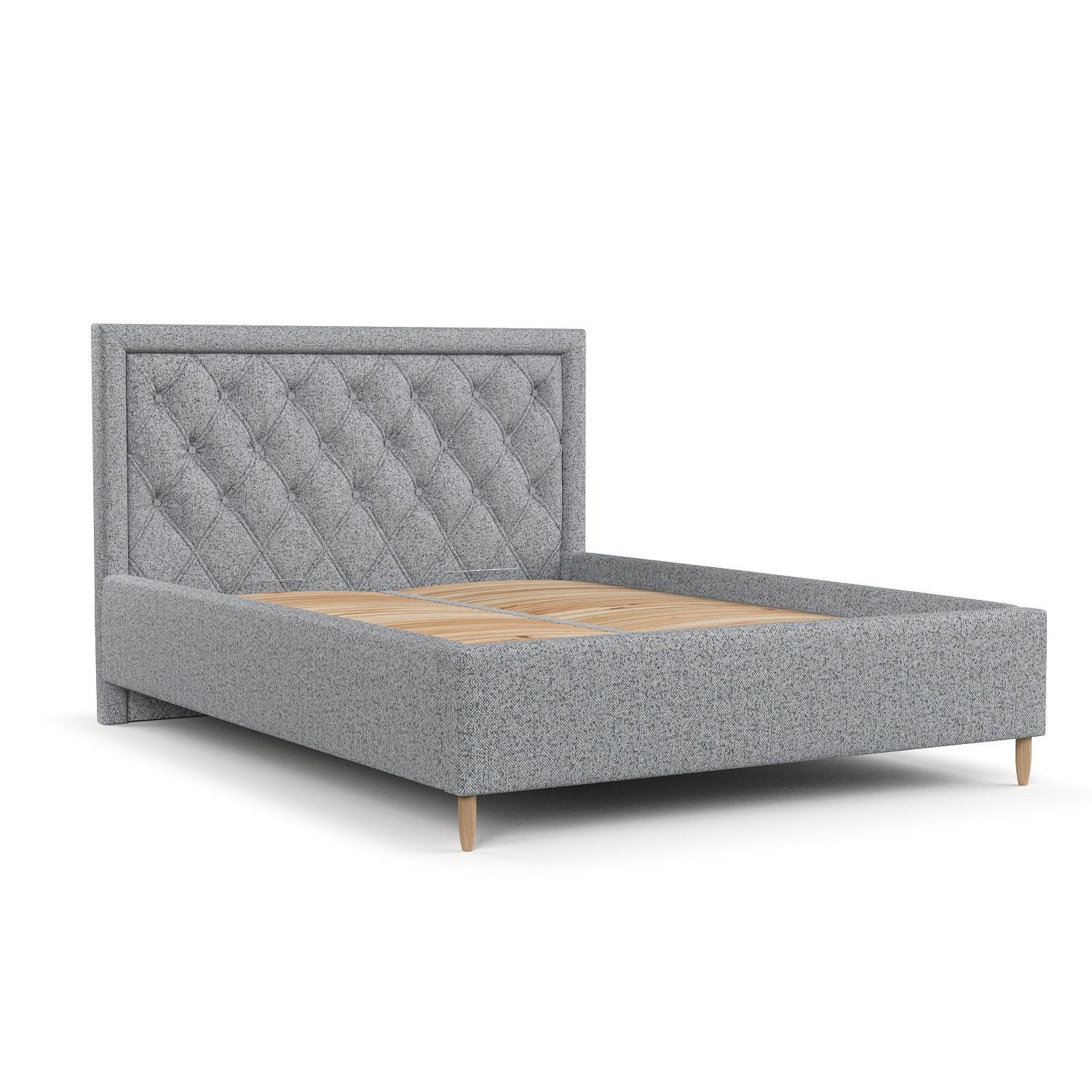 wohnli-moebel-suche-800001271364 Wohnli Möbelsuche - POLSTERBETT Lido 140/200 cm Grau im Riva Stoff