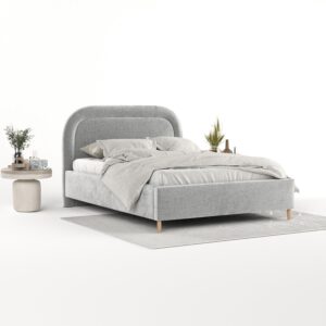 wohnli-moebel-suche-800001271371-1 POLSTERBETT Zoya 140/200 cm Hellgrau im Lotta Stoff Textil AltaBeds Möbel > Betten > Polsterbetten Grau