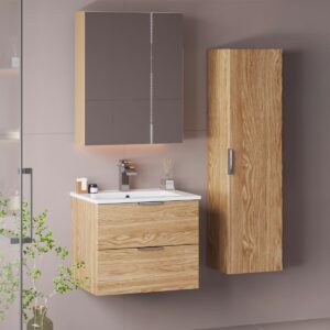 WASCHTISCH 60cm Astrid Holz Holzwerkstoff Petits-meubles Möbel > Schränke > Badezimmerschränke > Waschtische Braun