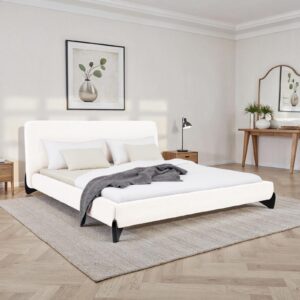 POLSTERBETT PATERNA 180x200 cm weiß Textil IDIMEX Möbel > Betten > Polsterbetten Weiß