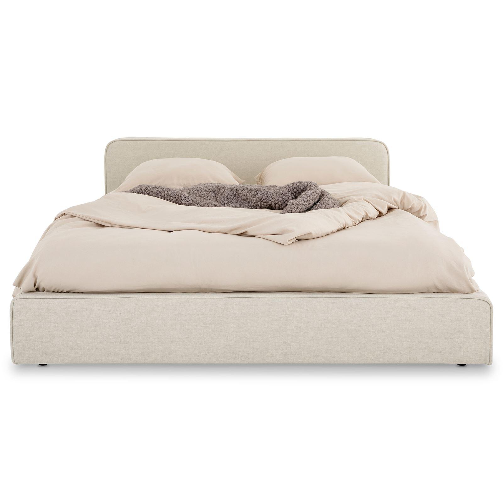 Wohnli Möbelsuche - POLSTERBETT MARINI 140x200 cm cremeweiß