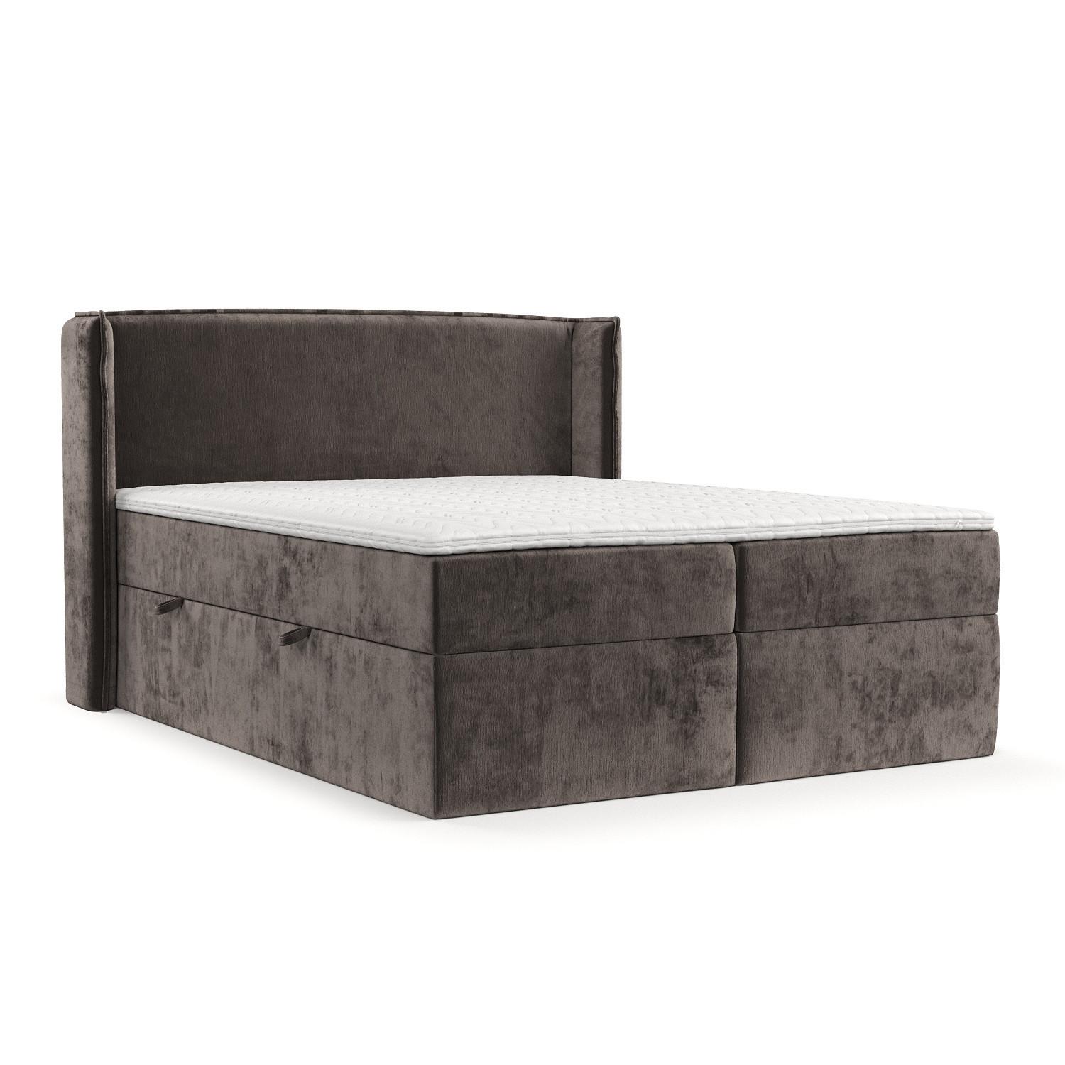 wohnli-moebel-suche-800001274419 Wohnli Möbelsuche - BOXBETT Viva 200/200 cm Braun im Lotta Stoff